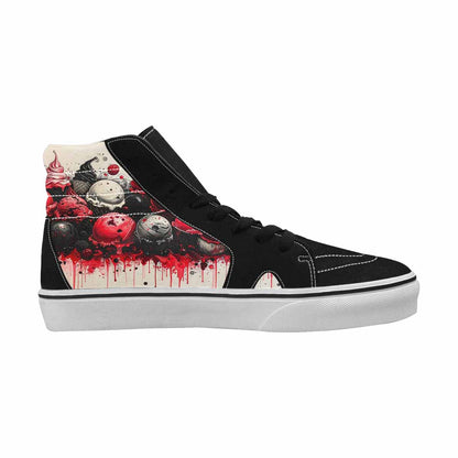 MEN'S Ice Cream Motif High Top Canvas Kaleidoscope Sneakers