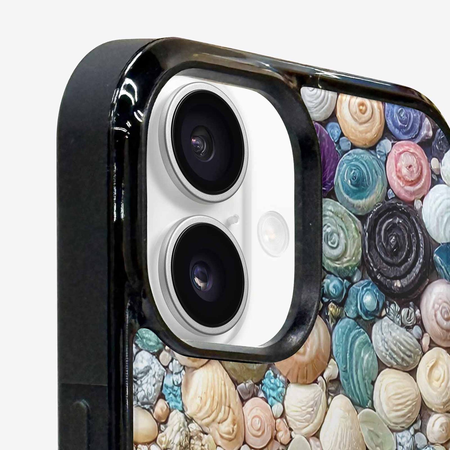 iPhone 16 Case — Seashell Collage Seashell Collage Pattern Hundreds, Custom Designed Case Cover