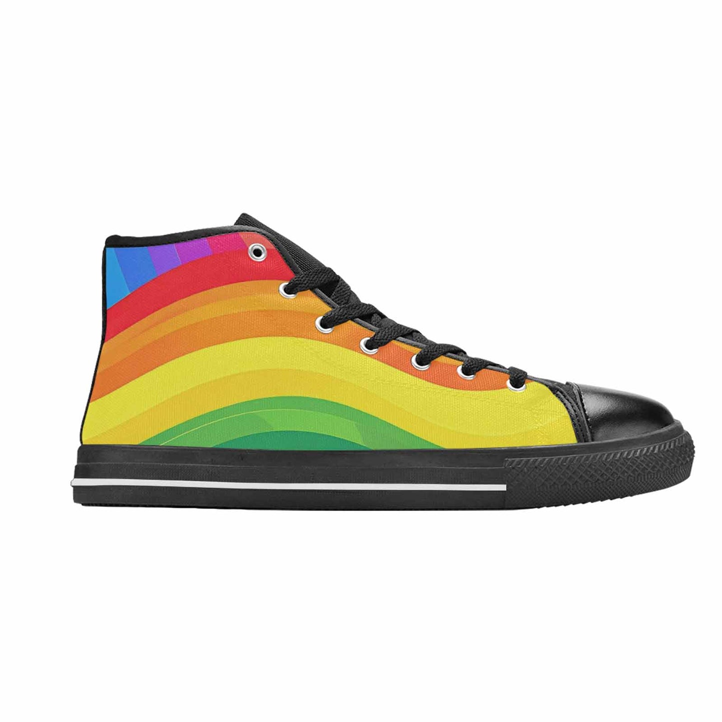 WOMEN'S Rainbow Pride High Top Canvas Vivid Shoes