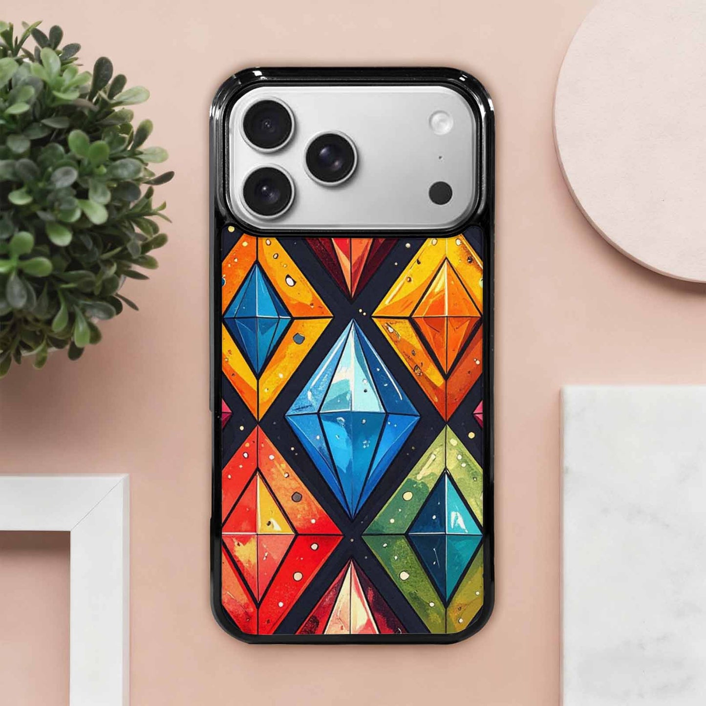 iPhone 17 Pro Max Case — Vintage Summer Diamond Retro Vintage, Custom Art Phone Cover