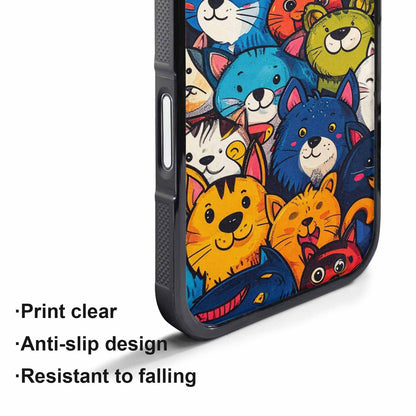 iPhone 17 Pro Max Case — Seamless Tileable Pattern Of Cartoon Cute, Custom Designed Case Cover