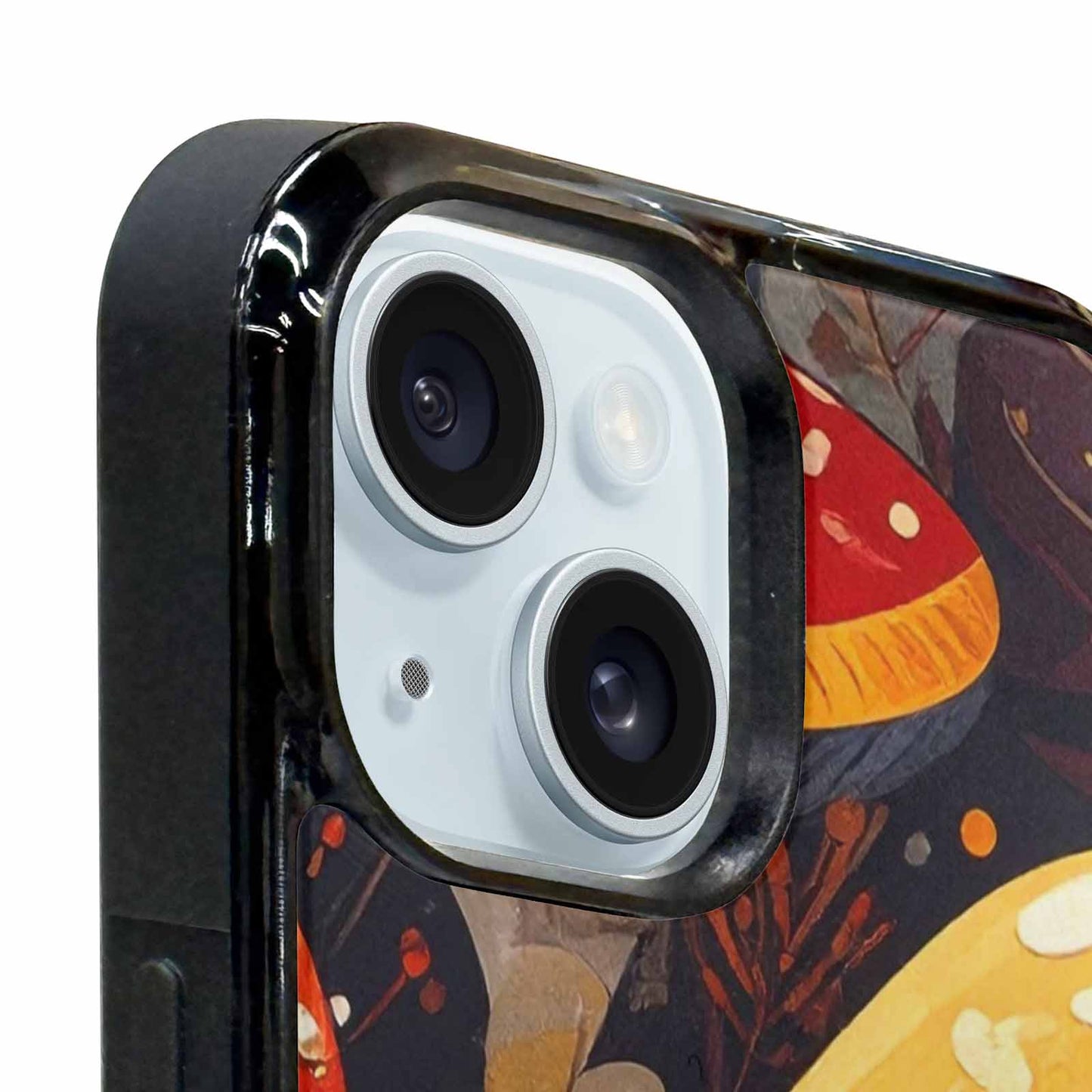 iPhone 15 Plus Case — Bold Autumn Mushroom Bold Autumn Mushroom, Custom Made Phone Cover