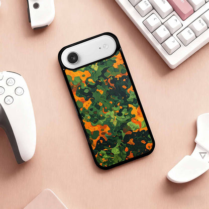 iPhone 17 Air Case — Small Military Camouflage Blotch Pattern Camo, Personalized Phone Case