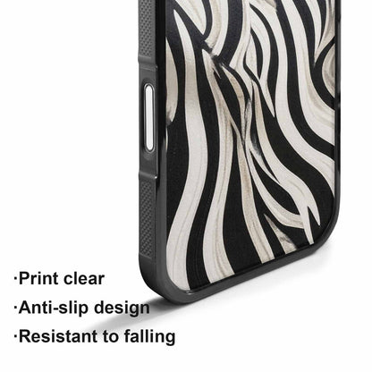 iPhone 17 Case — Modern Zebra Stripe Animal Print, Original Design Phone Case