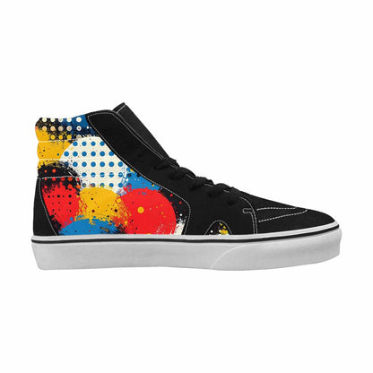 WOMEN'S Comic Book Halftone High Top Canvas Aesthetic Sneakers