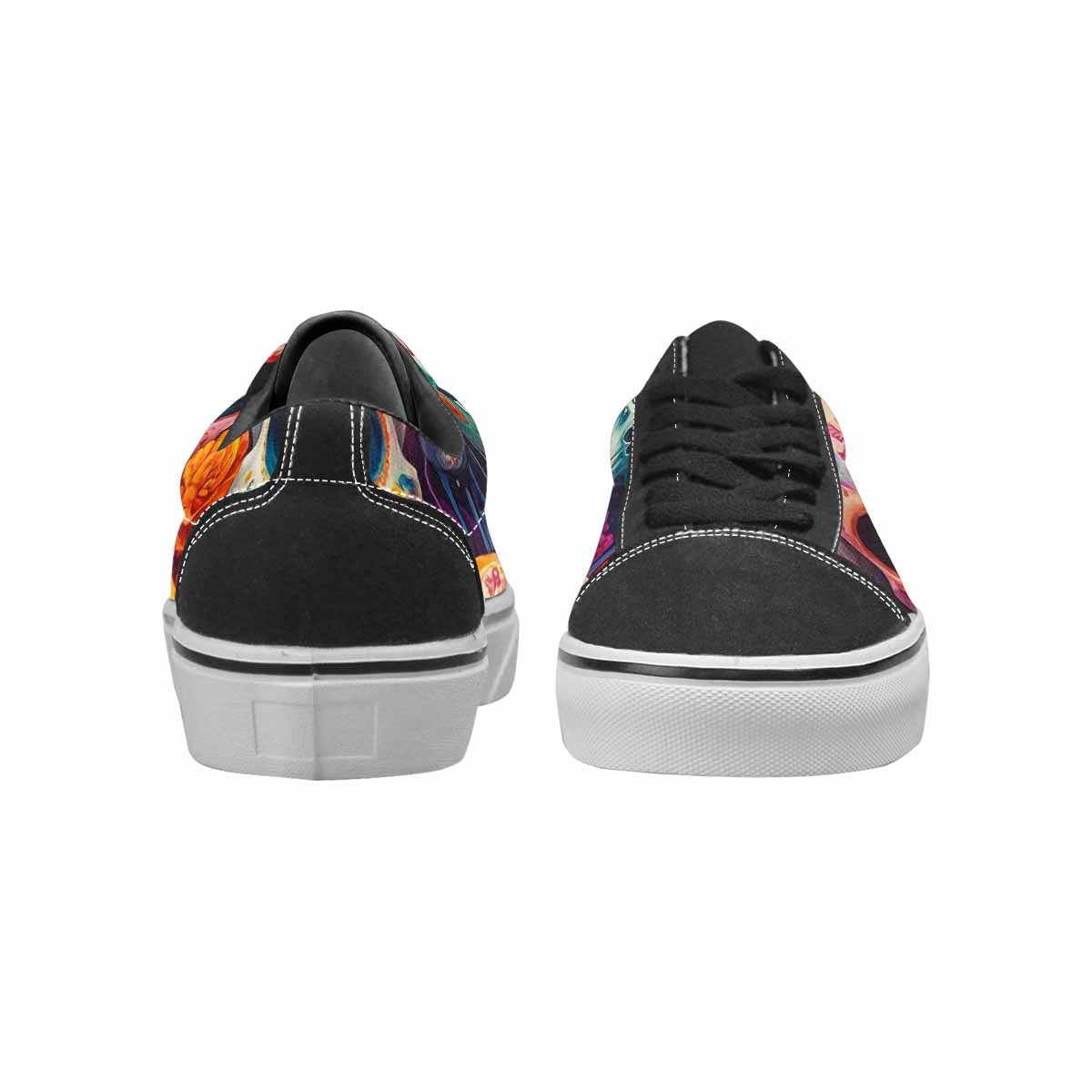 WOMEN'S Sugar Skulls Melting Sugar Lace-Up Canvas Y2K Shoes