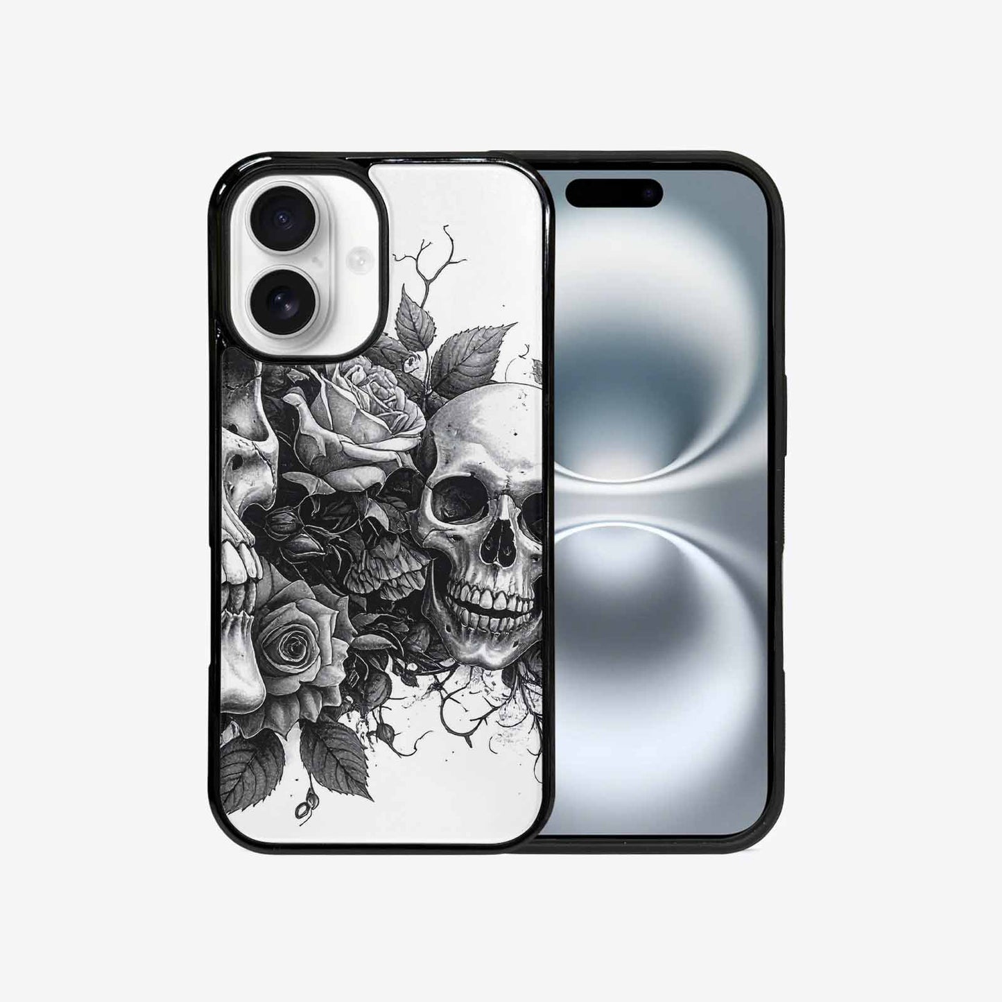 iPhone 16 Case — Skull Gothic Art Dark Original, Original Design Phone Case