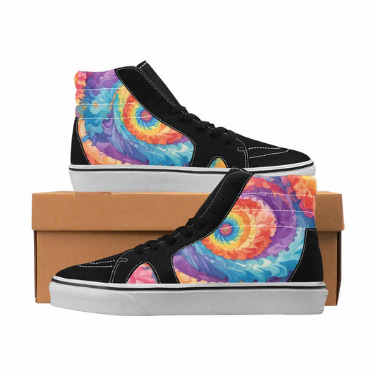 MEN'S Tie Dye High Top Canvas Artist-designed Dreamcore All Over Print Shoes