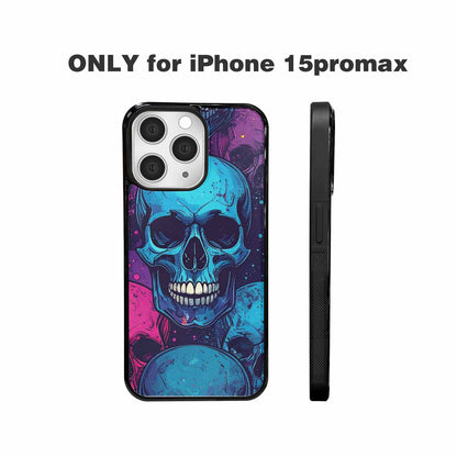 iPhone 15 Pro Max Case — Skulls Splatter Comic Custom, Personalized Phone Case