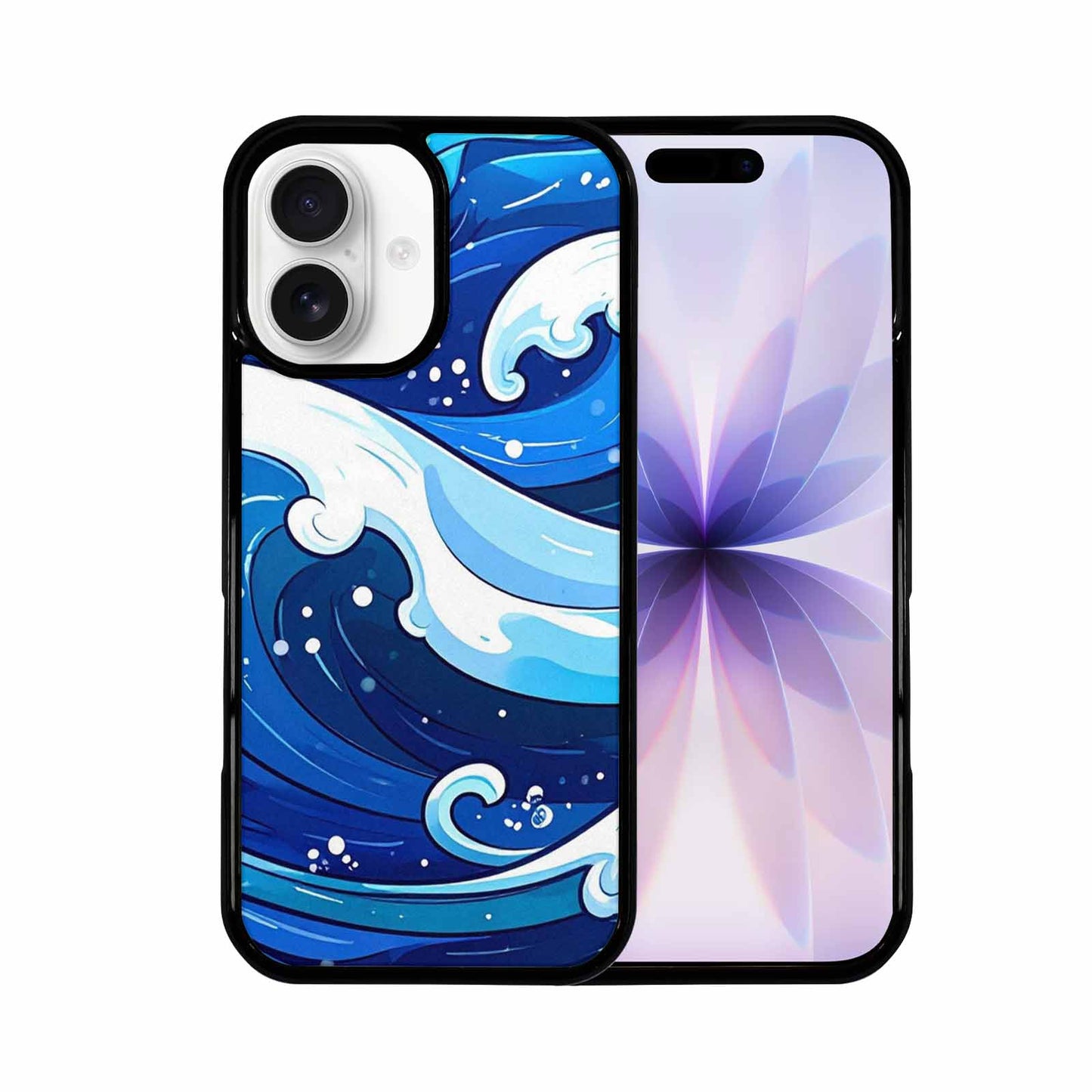 iPhone 17 Case — Glossy Winter Wave Cartoon Cute, Custom Art Phone Cover