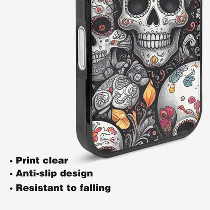 iPhone 16 Plus Case — Greyscale Black And White Dark Black, Custom Phone Case