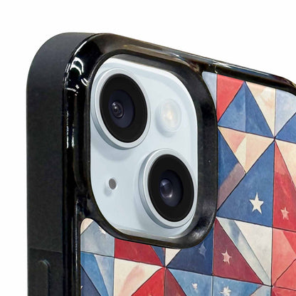 iPhone 15 Plus Case — Small American Flag Stars And Stripes, Custom Phone Case
