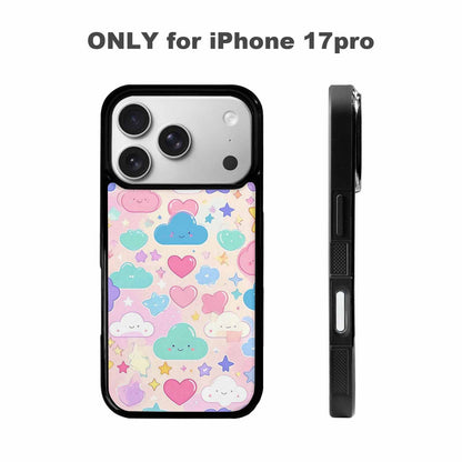 iPhone 17 Pro Case — Cute Kawaii Style Generic Icons Galaxy, Customized Protective Case