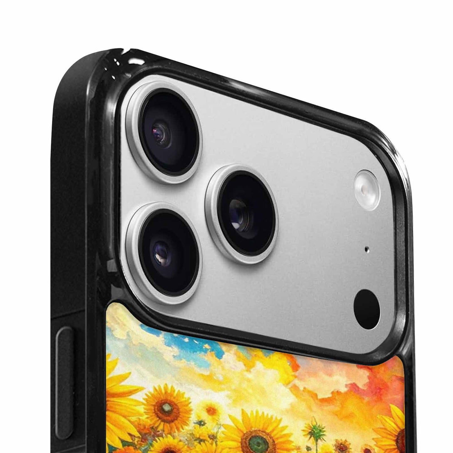 iPhone 17 Pro Max Case — Impressionist Sunflower Brushstroke Pattern Floral, Unique Phone Case Design