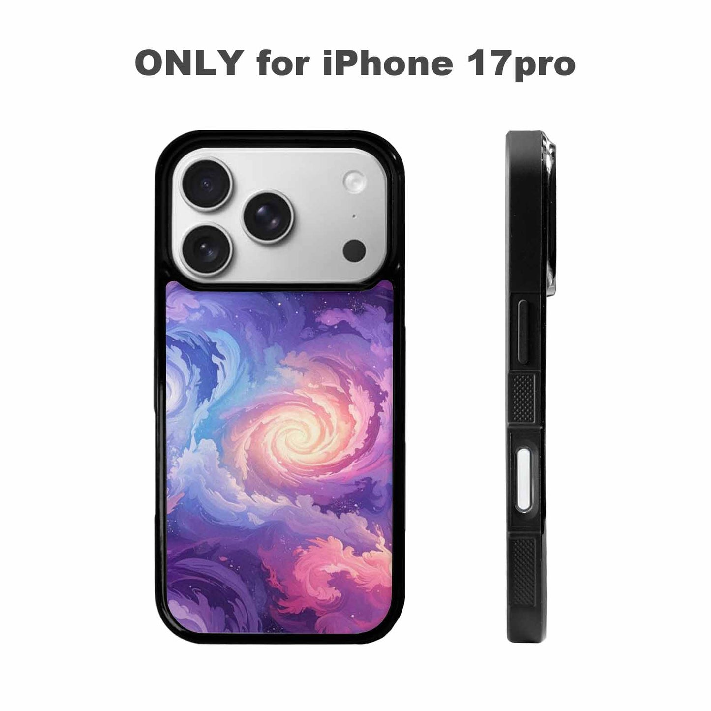 iPhone 17 Pro Case — Seamless Repeating Pattern Of Overlapping Galaxy, Personalized Phone Case