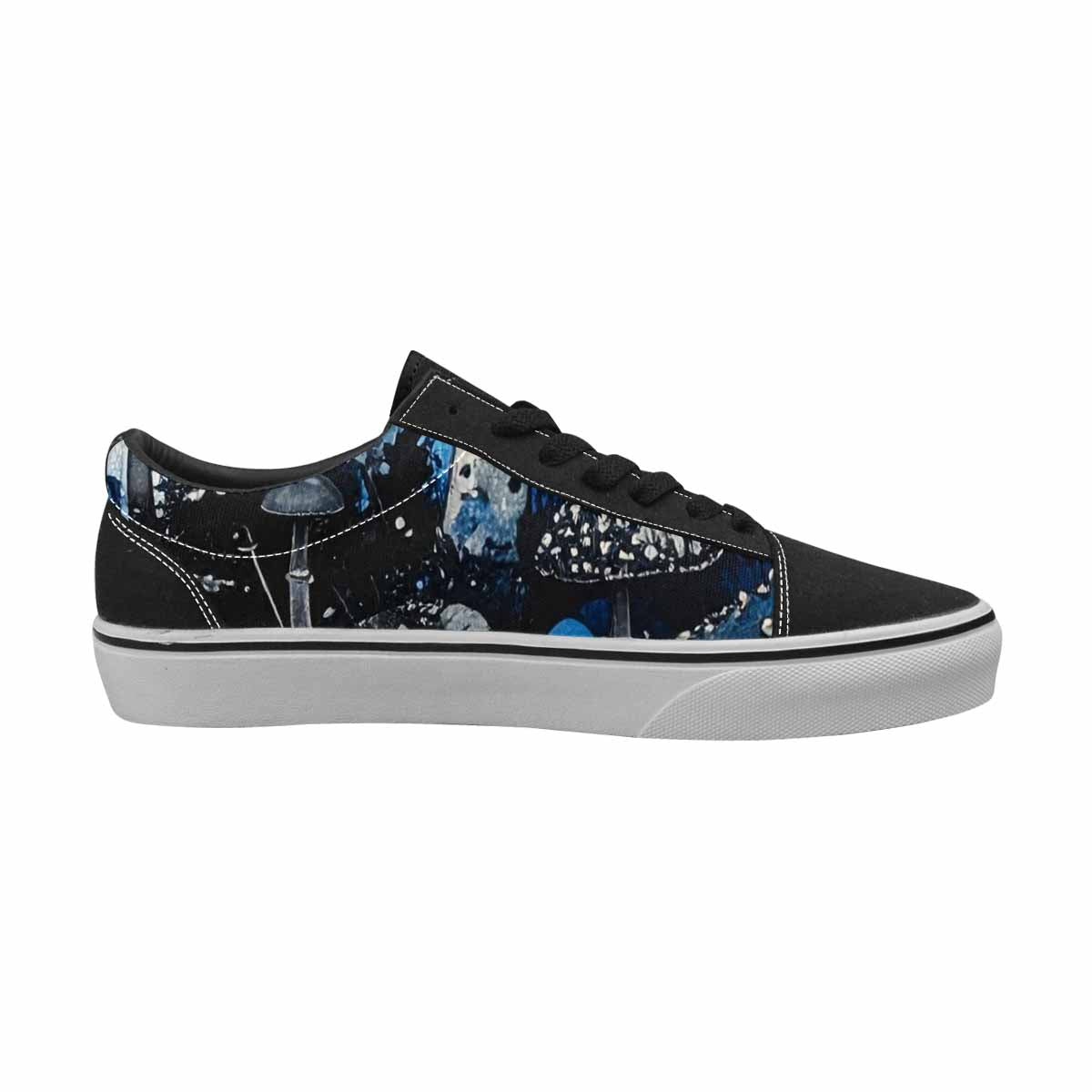 WOMEN'S Mushrooms (general) Lace-Up Canvas Neon Fantasy Shoes