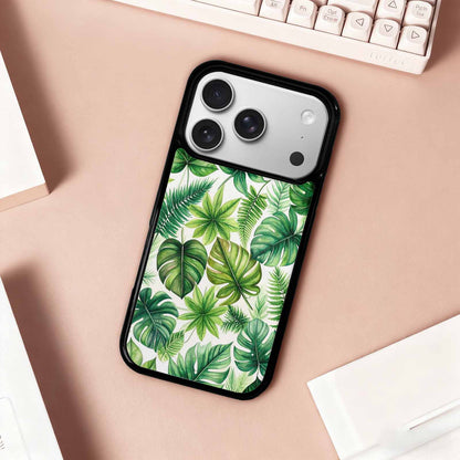 iPhone 17 Pro Case — Small Seven Point Palmate Leaf Floral, Custom Printed Phone Case