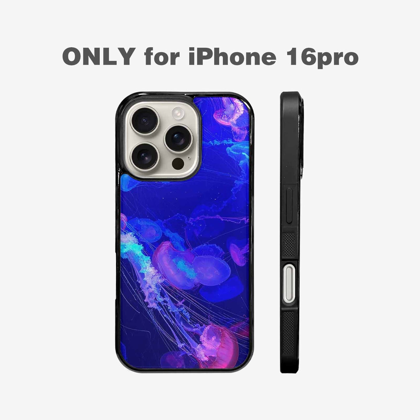 iPhone 16 Pro Case — Jellyfish Glow Jellyfish Glow Pattern Hundreds, Custom Printed Phone Case