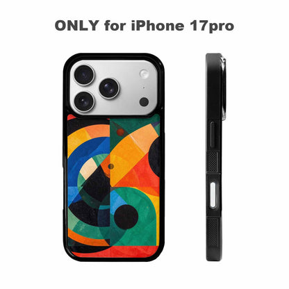 iPhone 17 Pro Case — Memphis Art Pattern Retro Vintage, Unique Phone Case Design