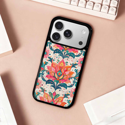 iPhone 17 Pro Case — Marble Floral Art Seamless Pattern Floral, Custom Made Phone Cover
