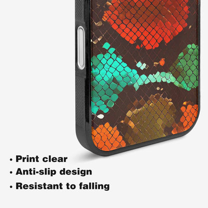 iPhone 16 Plus Case — Dark Snake Print, Custom Print Case Cover