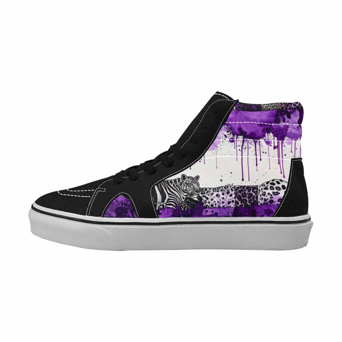 MEN'S Animal Print High Top Canvas Dreamcore Shoes
