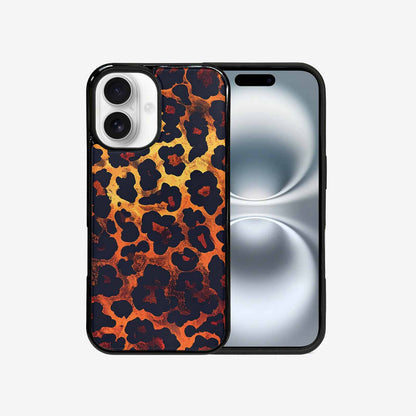 iPhone 16 Case — Leopard Print Dark Seamless Pattern Vibrant, Customized Protective Case