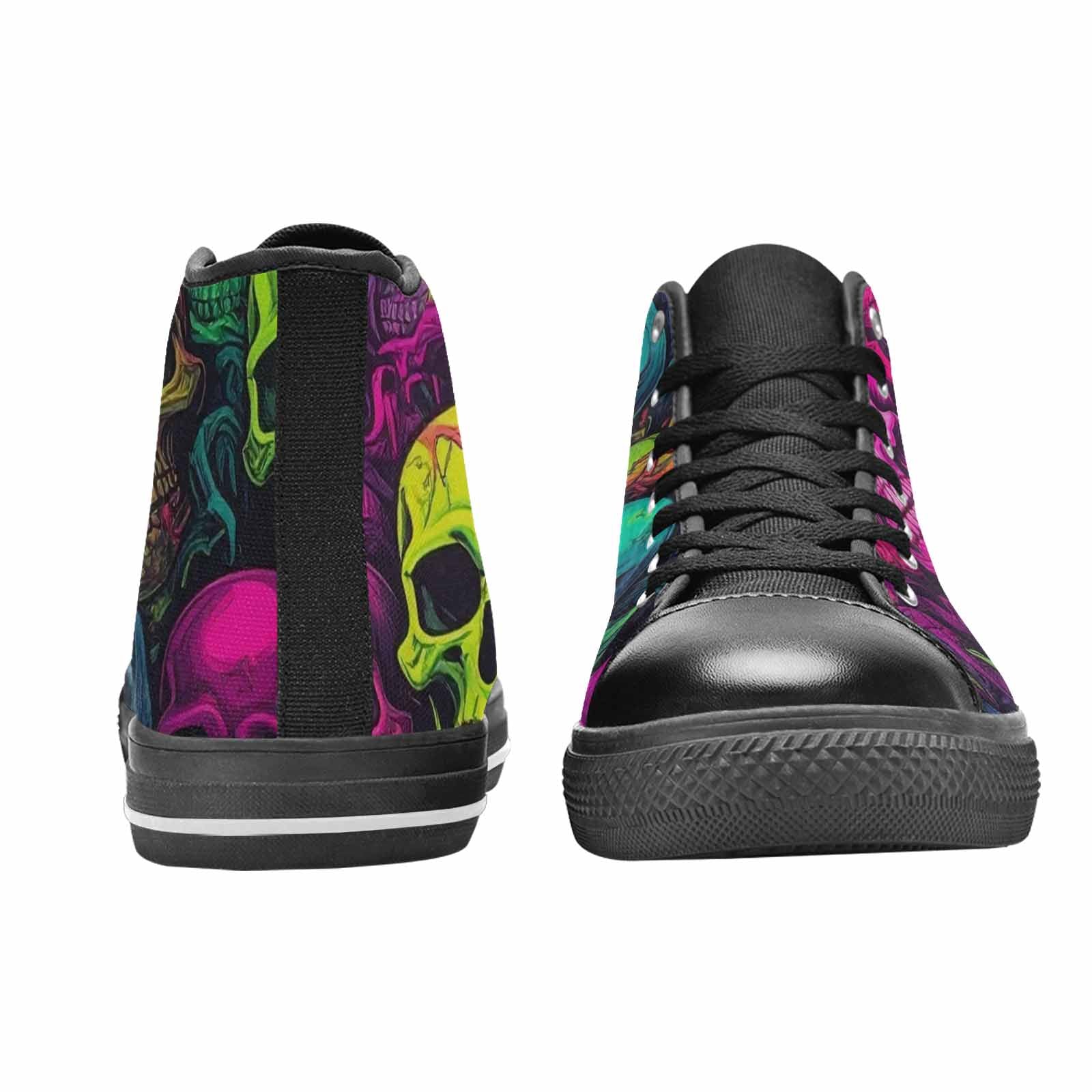 MEN'S Skulls - Neon High Top Canvas Y2K Sneakers