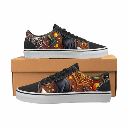 WOMEN'S Halloween Canvas Lace-Up Wallpaper Art Shoes