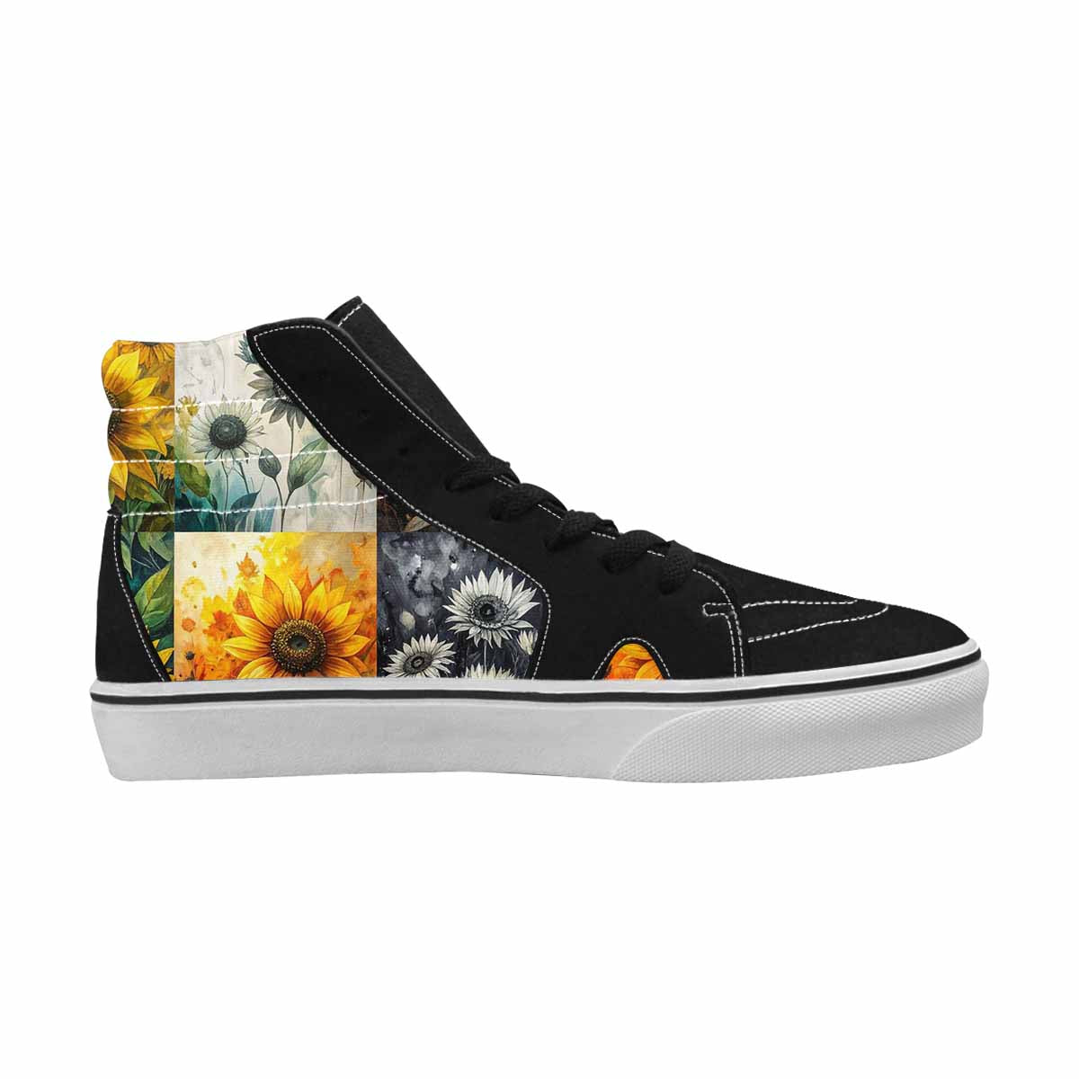 WOMEN'S Blend Melt Them High Top Canvas Wallpaper Art Custom Shoes
