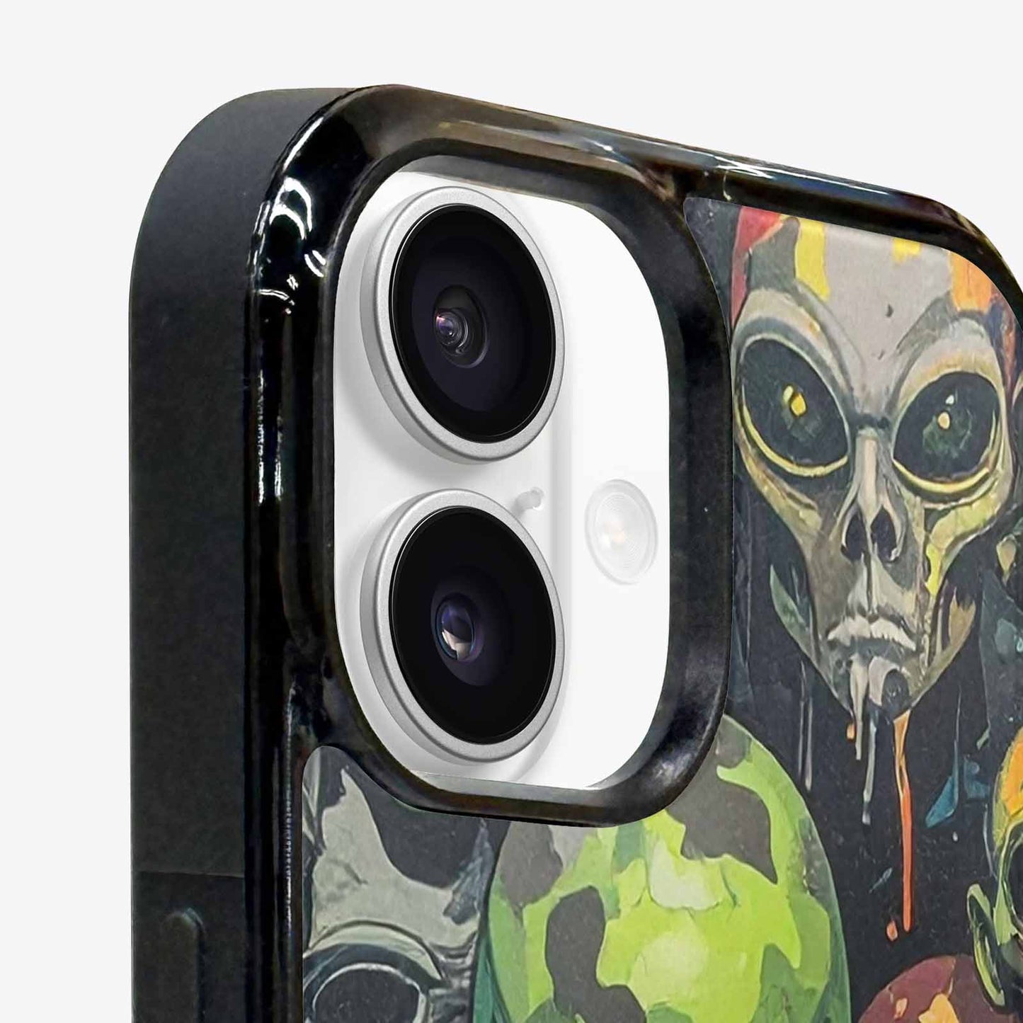 iPhone 16 Plus Case — Aliens Camo Aliens Pattern Hundreds Of, Unique Phone Case Design