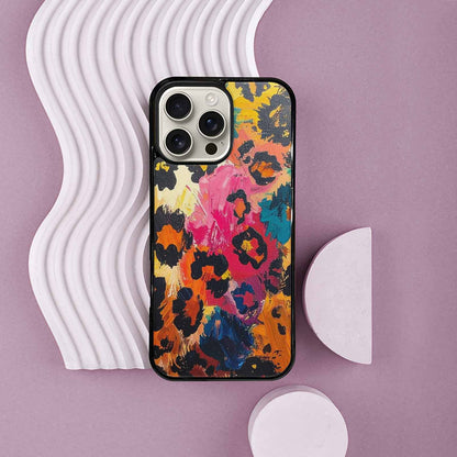iPhone 16 Pro Max Case — Full Color Vibrant Animal Print Animal, Custom Printed Phone Case