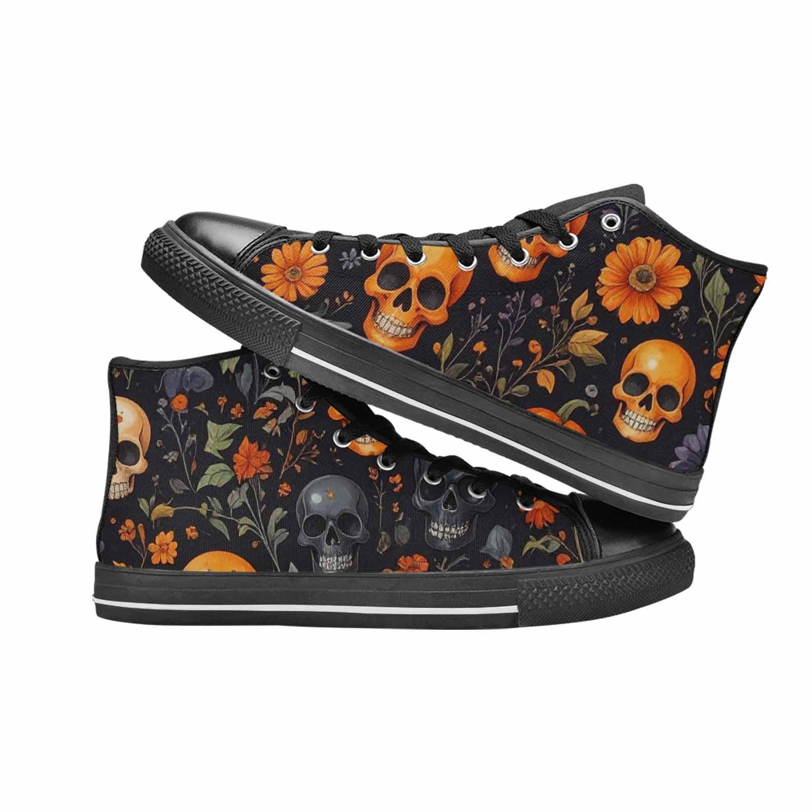 WOMEN'S Skulls - Halloween High Top Canvas Y2K Sneakers
