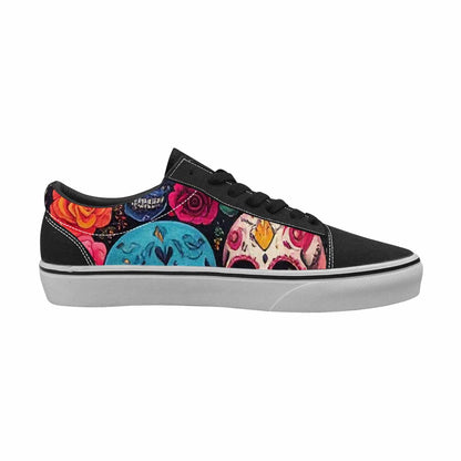 MEN'S Skull Canvas Lace-Up Cottagecore Custom Shoes