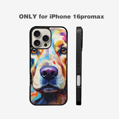 iPhone 16 Pro Max Case — Golden Retriever Watercolor Art Pattern, Custom Art Phone Cover