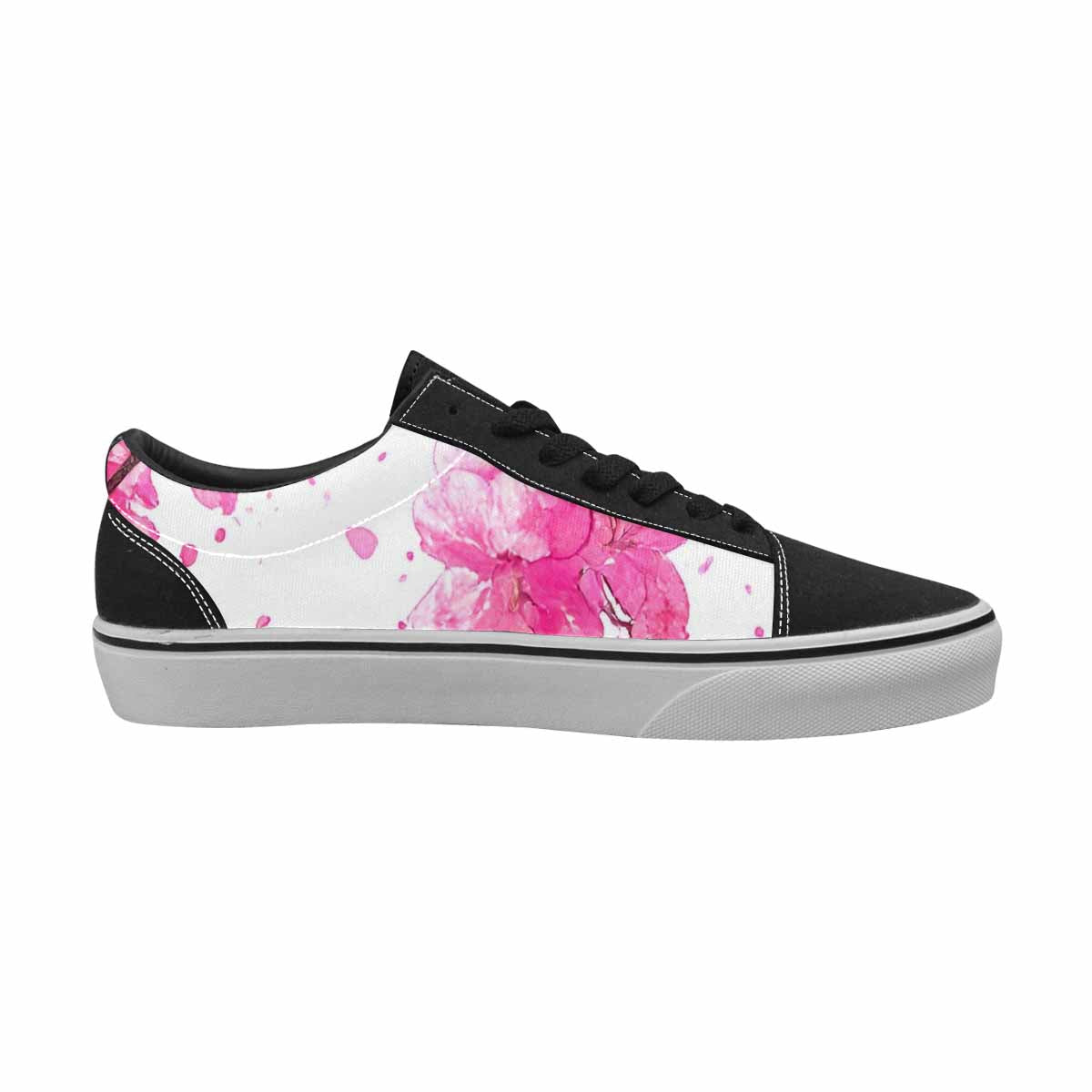 WOMEN'S Cherry Blossom Branch Cherry Lace-Up Canvas Cottagecore Sneakers