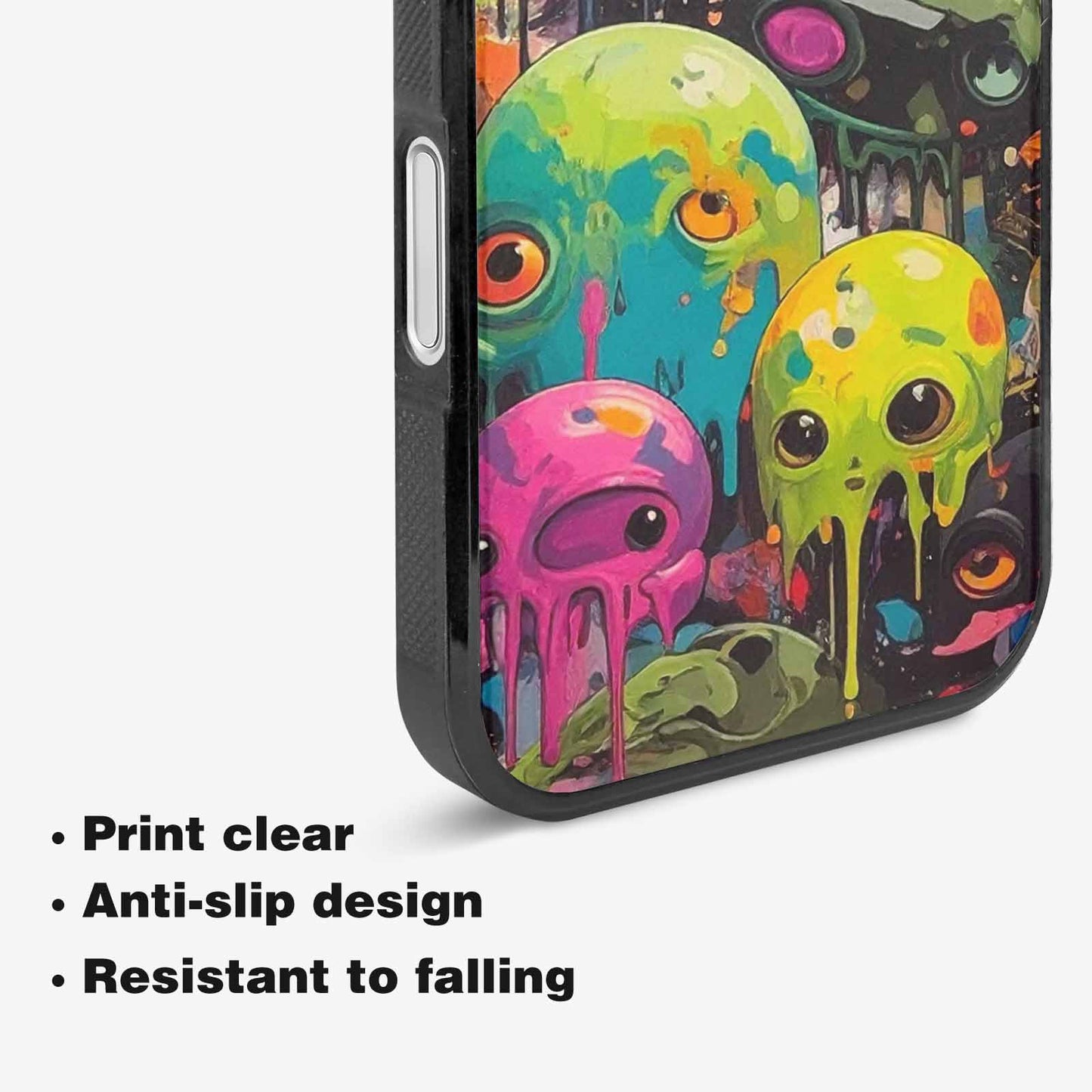 iPhone 16 Case — Aliens Camomelting Aliens Patt Sex, Unique Phone Case Design