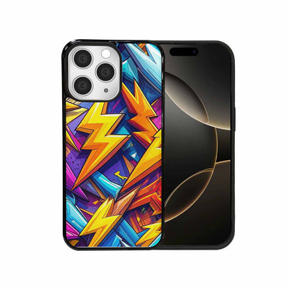 iPhone 15 Pro Max Case — Lightning Bolt Storm Pattern Hundreds Of, Custom Printed Phone Case