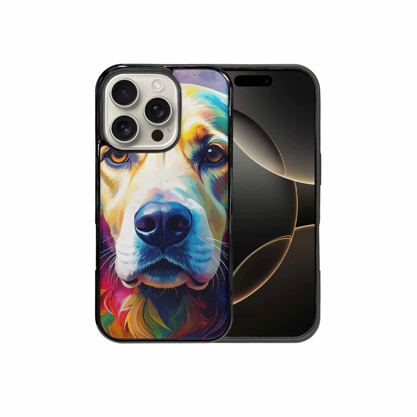 iPhone 16 Pro Case — Golden Retriever Watercolor Art Pattern, Custom Phone Case