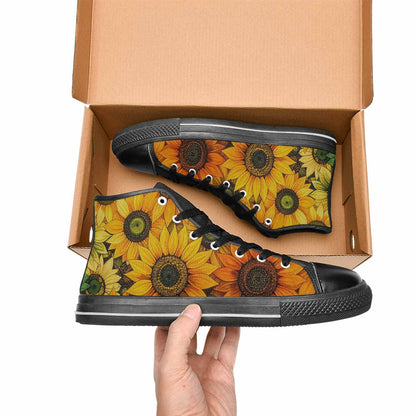 WOMEN'S Blend Melt Them High Top Canvas Vibrant Chaos Custom Sneakers