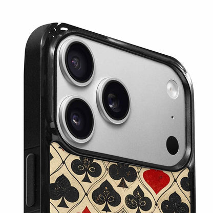 iPhone 17 Pro Case — Small Playing Card Suit Pattern Original, Custom Phone Case