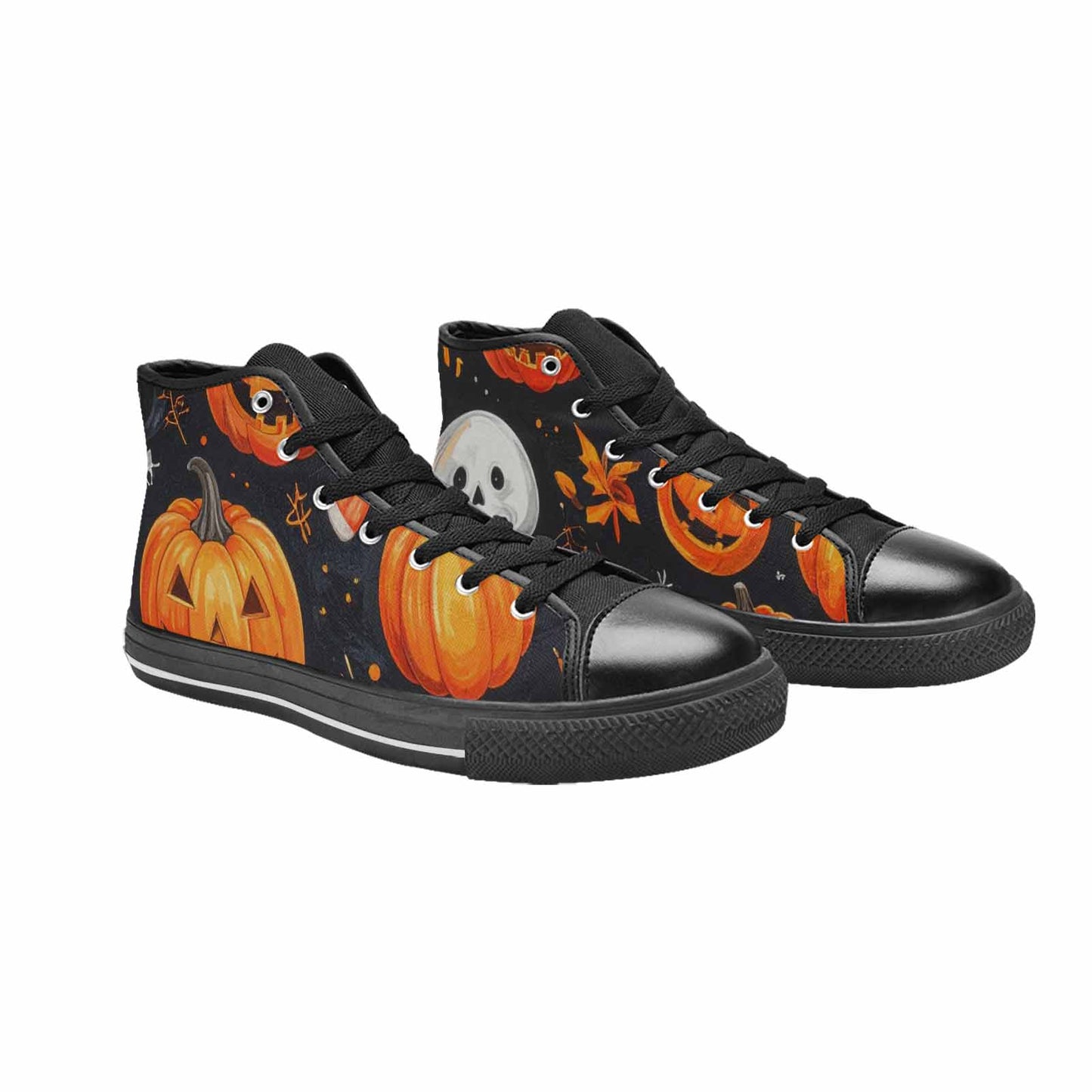 MEN'S Halloween High Top Canvas Vivid Custom Sneakers