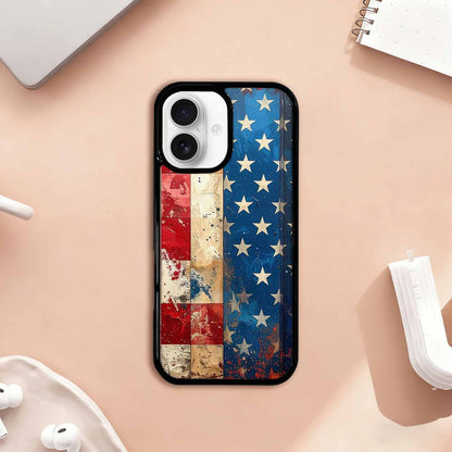 iPhone 17 Case — Small American Flag Stars Galaxy Space, Original Design Phone Case