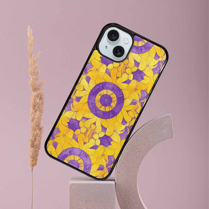 iPhone 15 Plus Case — Intersex Flag Color Theme Small Rainbow, Original Design Phone Case