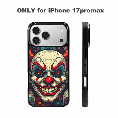 iPhone 17 Pro Max Case — Evil Circus Heads Faces Cartoon Cute, Custom Designed Case Cover