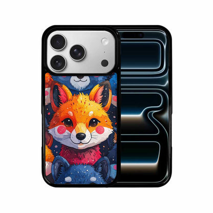 iPhone 17 Pro Case — Watercolor Kawaii Fox Faces Watercolor Abstract, Customized Protective Case