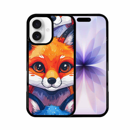 iPhone 17 Case — Watercolor Kawaii Fox Watercolor Abstract, Custom Art Phone Cover