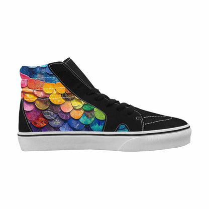 MEN'S Reptile Scale High Top Canvas Aesthetic Custom Shoes