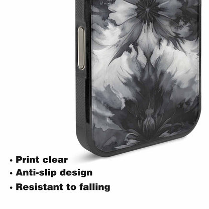 iPhone 16 Pro Max Case — Tie Dye Black And Gray Blended, Custom Printed Phone Case