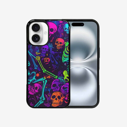 iPhone 16 Case — Glowing Skeleton Pattern Hundreds Of Small, Personalized Phone Case